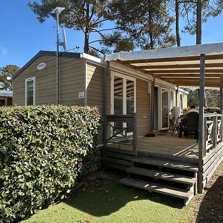 Mobilhome 6 Pers, 3 Ch, équipé, Acm, 5 étoiles, Accès Direct à La Campeggio Montalivet les Bains