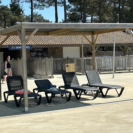 Mobilhome 6 Pers, 3 Ch, équipé, Acm, 5 étoiles, Accès Direct à La Campeggio Montalivet les Bains